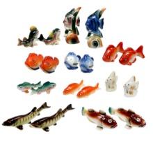 Salt & Pepper Shakers (10 Sets) Fish, Relco-japan, Unmarked/made In Japan,