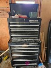 Craftsman rolling toolbox with contents.