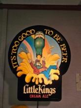 Little kings cream ale lighted beer sign.