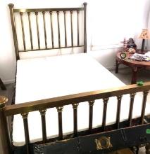 upstairs-Brass full size bed