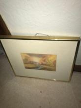 2-framed signed & numbered picture - upstairs