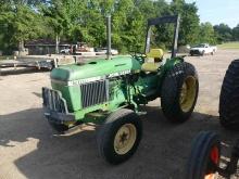 John Deere 2155 Tractor, s/n L02155A688001: Rollbar, Drawbar, Lift Arms, PT