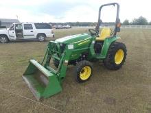 2017 John Deere 3032E Tractor, s/n 1LV3032EAHH112493: Loader, 486 hrs