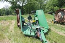 John Deere HX15 Batwing Mower, 1 Owner, New 1000pto Shaft, Good Blades, 24x8 -14 Heavy Ply Tires In