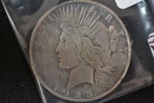 1923-S Peace Dollar; VF