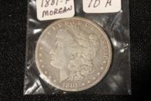 1881 Morgan Dollar; Fine