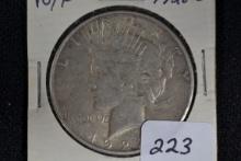 1928-S Peace Dollar; F