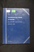 21 - Washington Silver Quarters in Book; 21xBid