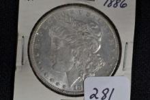 1886 Morgan Dollar; XF