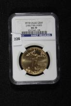 2010 $50 Gold Eagle Early Releases; MS70