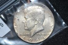 1964 Kennedy Silver Half Dollar; Unc.