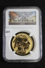 2013-W American Buffalo Reverse Proof .9999 Fine Gold First Releases; NGC PF 70