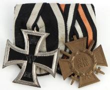 WWI IMPERIAL GERMAN HONOR CROSS & IRON CROSS PAIR