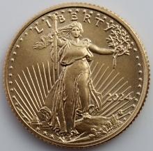 2024 GOLD 1/10 OZT AMERICAN EAGLE BU COIN