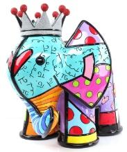 ROMERO BRITTO VELASQUEZ RESIN ELEPHANT SCULPTURE