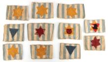 WWII GERMAN CONCENTRATION CAMP JEWISH ARMBANDS