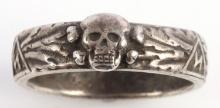 WWII GERMAN SS TOTENKOPF HONOR RING SIZE 11 1/2