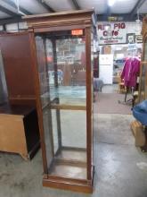 CURIO CABINET W/ SIDE OPENING  26 X 14 X 76 T