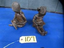 2 PC. OF RED MILL STATUES  7 T