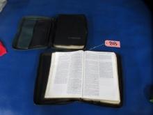 2 PTL BIBLES AND BIBLE COVERS