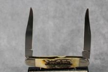 HAMMER BRAND STAG MUSKRAT KNIFE, NEW YORK KNIFE COMPANY
