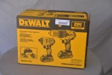 DeWalt DCK277C2 20v impact drill combo kit with two batteries