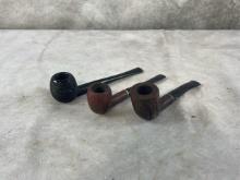3 Antique Pipes