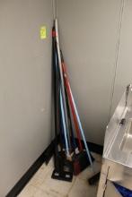 Brooms in Breakroom