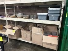 Group Of Assorted Smallware On Racking