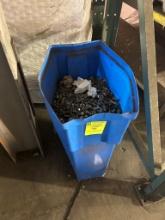 Plastic Bin Of Assorted Used Hardware