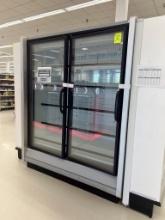 Hussmann freezer doors, 2-door case w/ gas defrost