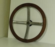 antique auto steering wheel