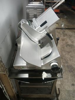 BIZERBA 12" Stainless Steel Meat & Cheese Slicer / Bizerba Slicer W/ Equipment Stand - Please see pi
