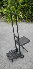2 wheel foldable Cart/chair combo