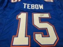 Tim Tebow of the Florida Gators signed autographed football jersey PAAS COA 891