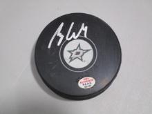 Miro Heiskanen of the Dallas Stars signed autographed logo hockey puck PAAS COA 173