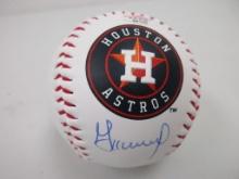 Jose Altuve of the Houston Astros signed autographed logo baseball PAAS COA 120
