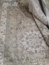 Designer floor rug - 58 x 95in - not perfect but good condition