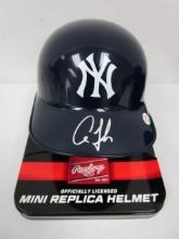 Aaron Judge of the NY Yankees signed autographed mini batting helmet PAAS COA 969