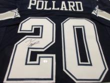 Tony Pollard of the Dallas Cowboys signed autographed football jersey PAAS COA 892