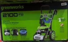 Greenworks 2100 Max Psi Electric Pressure Washer - Like New - Verified Functional