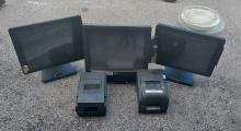 Monitors and printers for POS