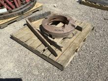 WHEEL WEIGHTS AND FORKLIFT FORK