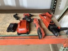 HILTI CORDLESS TOOLS, BATTERY AND CHARGER