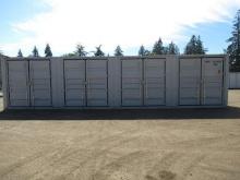 2024 40' HIGH CUBE SHIPPING CONTAINER W/ (4) SIDE DOORS