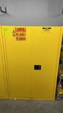 ULINE H-1564S-Y FLAMABLE STORAGE CABINET W/CONTENTS