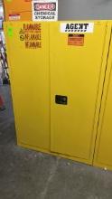 AGENT 45 GALLON FLAMABLE STORAGE CABINET W/CONTENTS