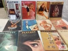 1964 Playboy Magazines complete set of 12