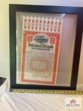 Titanic International Mercantile Marine 500 share stock certificate specimen