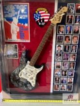 9/11 Concert Multi Signed Guitar Photo Frame
